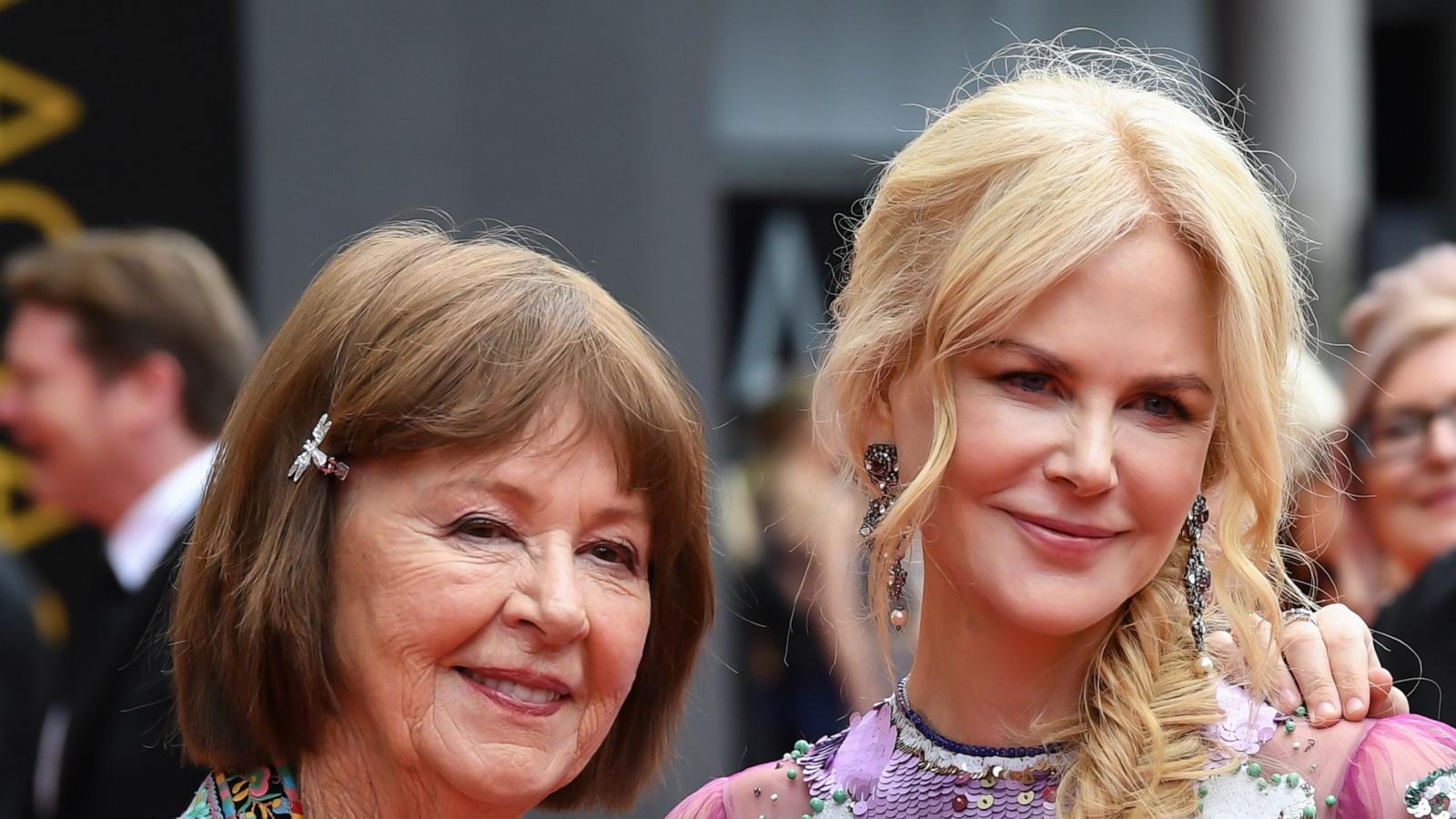 PHOTO: In this Dec. 5, 2018 file photo Nicole Kidman ,right, with her mother Janelle Ann Kidman as they attend the 2018 AACTA Awards Presented by Foxtel at The Star in Sydney.