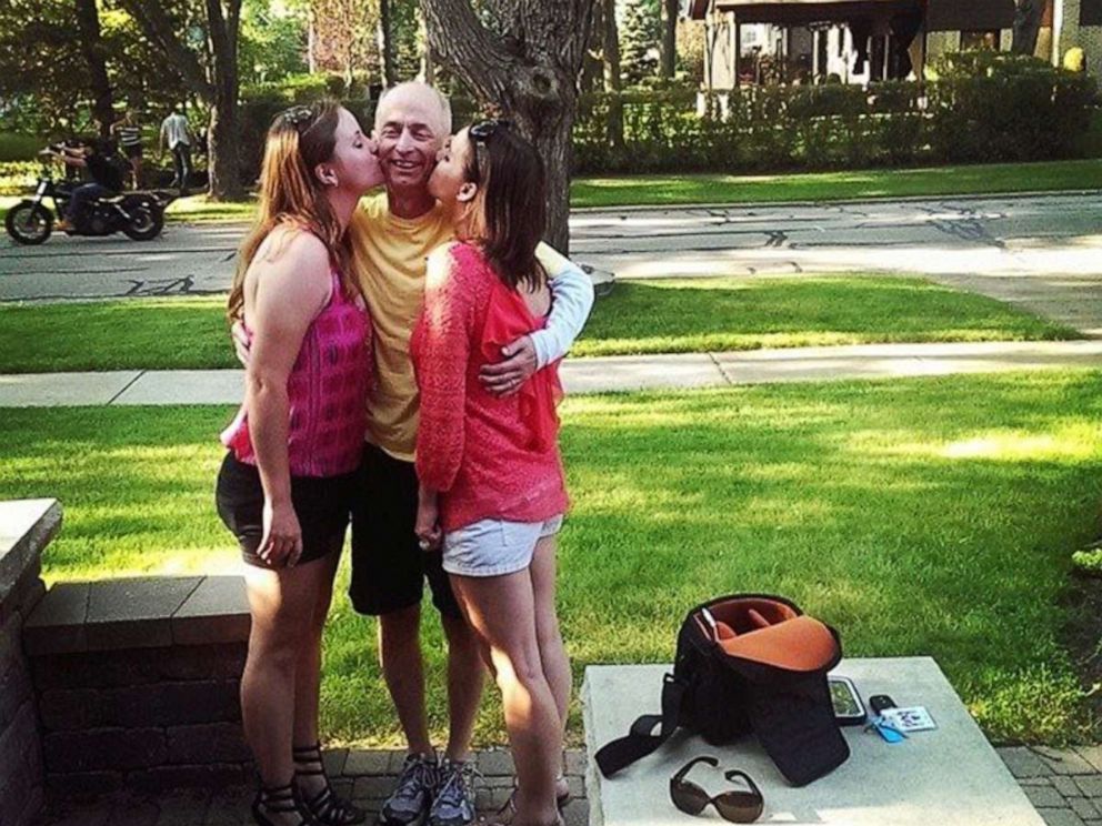 PHOTO: Bethany and Hannah Goralski are pictured in this undated photo with their father before he passed away.