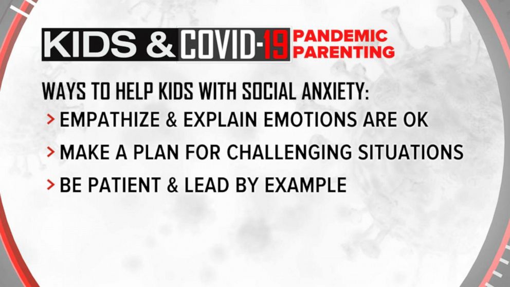 PHOTO: Tips to help kids cope with social anxiety amid the coronavirus pandemic.