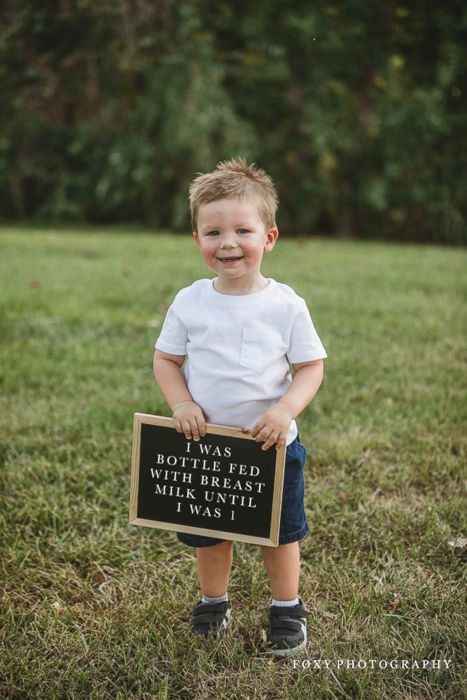 PHOTO: A child was photographed holding signs that was digitally altered to read how their parents were shamed.