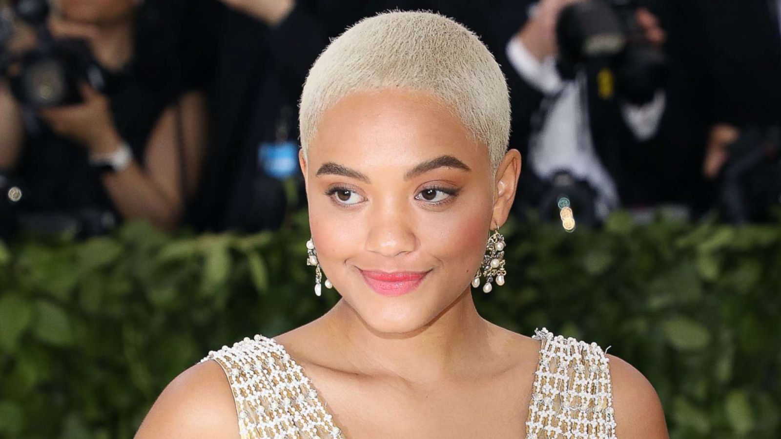 PHOTO: Kiersey Clemons attends the Heavenly Bodies: Fashion & The Catholic Imagination Costume Institute Gala at The Metropolitan Museum of Art on May 7, 2018 in New York.