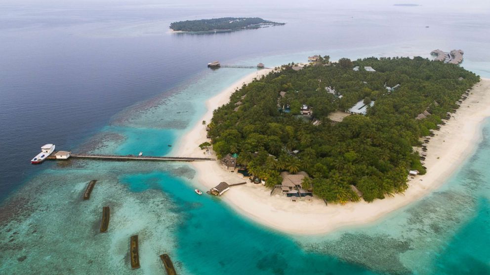 Aerial view of Kihaa Maldives.