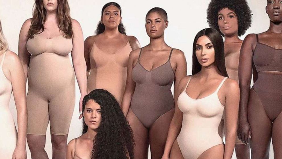 PHOTO: Kim Kardashian West announces "SKIMS" as the new name for her shapewear line.