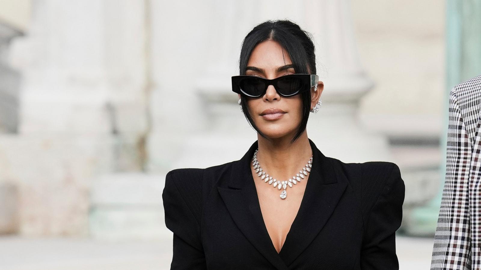 PHOTO: Kim Kardashian leaves the justice palace after testifying, regarding a robbery of millions of dollars in jewels from her Paris hotel room in 2016, in Paris, May 13, 2025.