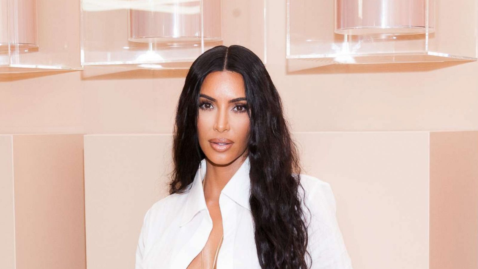 PHOTO: Kim Kardashian West is shown at her first-ever KKW Beauty and Fragrance pop-up opening at Westfield Century City in Los Angeles on June 20th, 2018