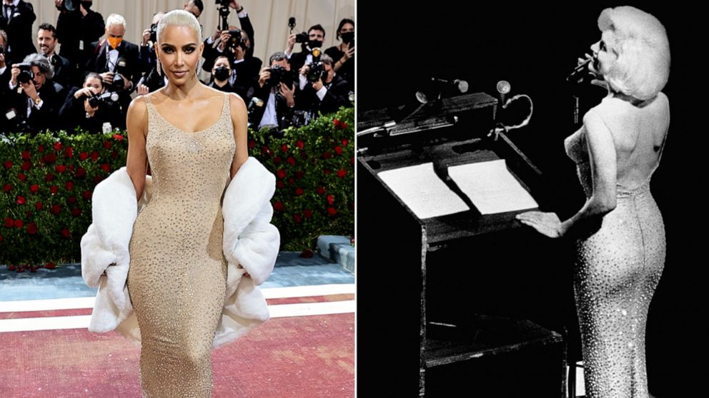 Marilyn Monroe | Kim Kardashian: Marilyn Monroe's iconic dress that Kim  Kardashian flaunted at Met Gala allegedly damaged, Twitter isn't happy