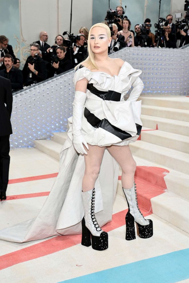 PHOTO: Kim Petras attends The 2023 Met Gala Celebrating "Karl Lagerfeld: A Line Of Beauty" at The Metropolitan Museum of Art, May 1, 2023 in New York.