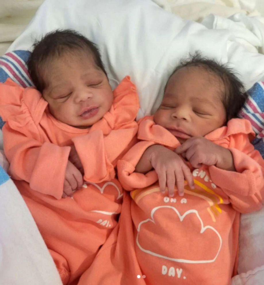 newborn black baby twins