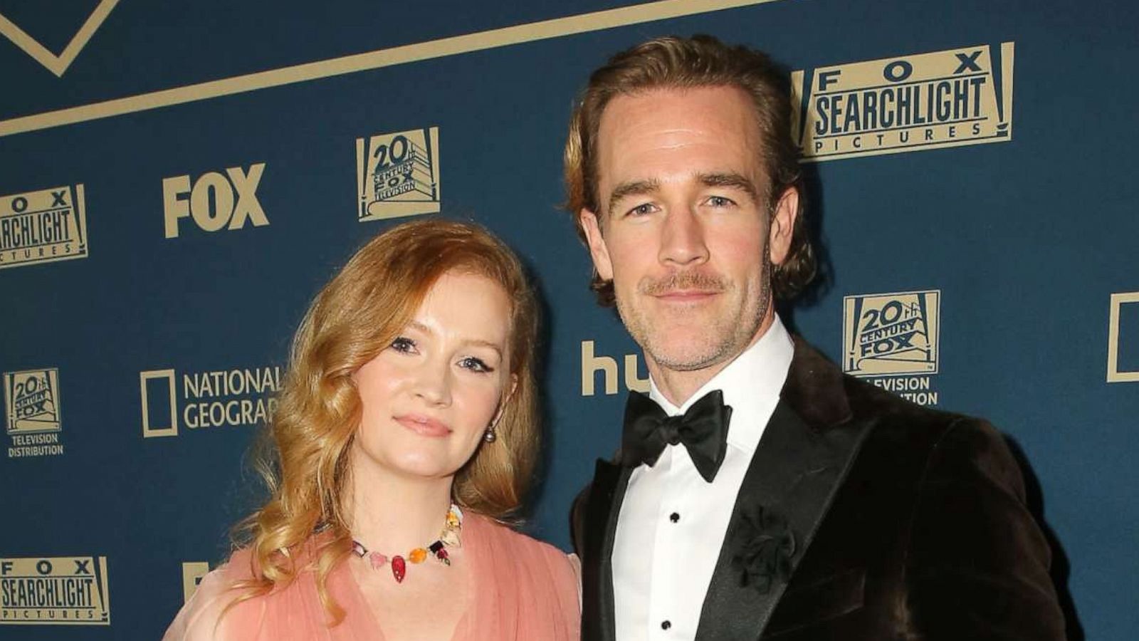 PHOTO: Kimberly Brook and James Van Der Beek at The Beverly Hilton Hotel on Jan. 6, 2019 in Beverly Hills, Calif.