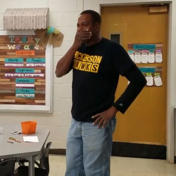 VIDEO: Janitor moved to tears after kindergartners sing 'Happy Birthday' in sign language