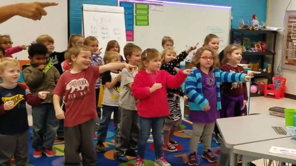 PHOTO: he kindergartners of Hickerson Elementary School in Tennessee, surprised custodian Mr. James Anthony with the unforgettable rendition of "Happy Birthday."