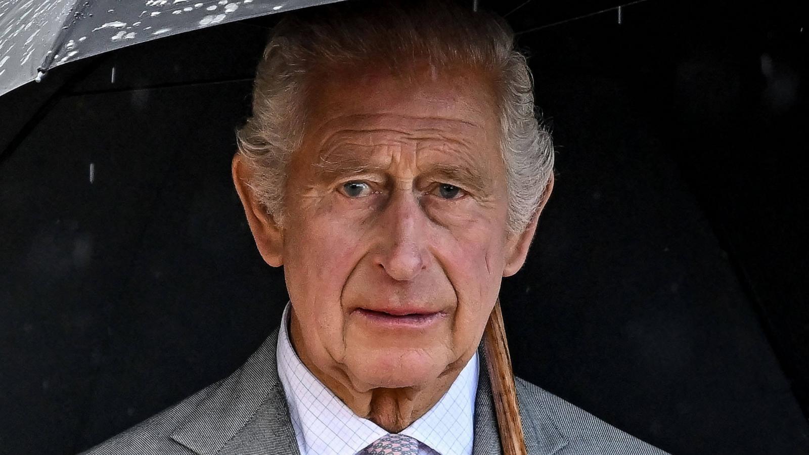 PHOTO: Britain's King Charles III looks on as he arrives to embark on HMS Iron Duke to attend a reception with the Bordeaux community and French/British military representatives, in Bordeaux, France, on September 22, 2023.