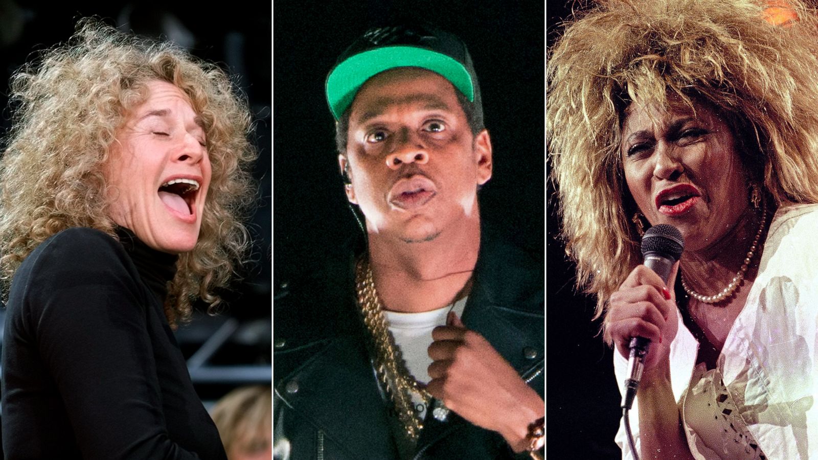 PHOTO: Carole King, Jay-Z and Tina Turner are among the list of 2021 inductees to the Rock & Roll Hall of Fame.