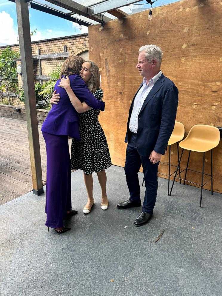 PHOTO: Best-selling author Sophie Kinsella and her husband Henry sat down together for an interview with "Good Morning America" co-anchor Robin Roberts.