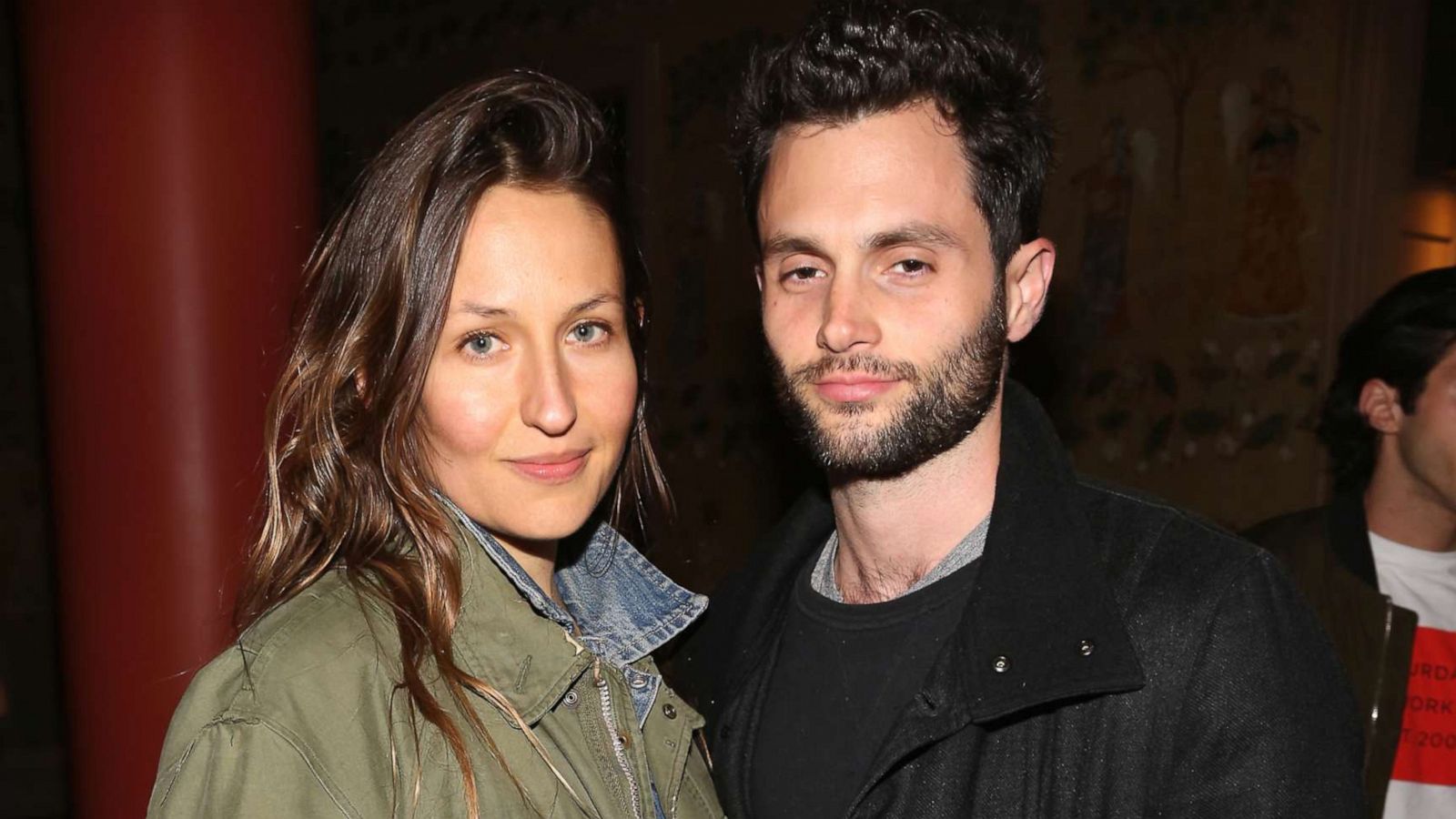 PHOTO: Domino Kirke and Penn Badgley attend a special screening of "3 Generations," April 30, 2017, in New York City.