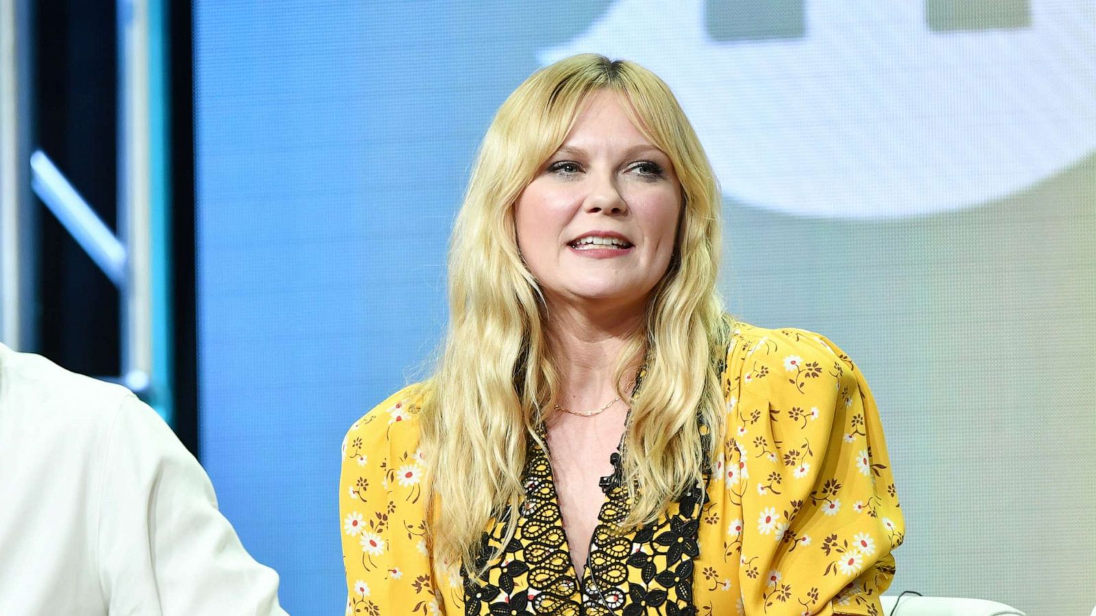 PHOTO: Kirsten Dunst and Esta Spalding of On Becoming a God in Central Florida speak during the Showtime segment of the 2019 Summer TCA Press Tour, August 2, 2019 in Beverly Hills, Calif.