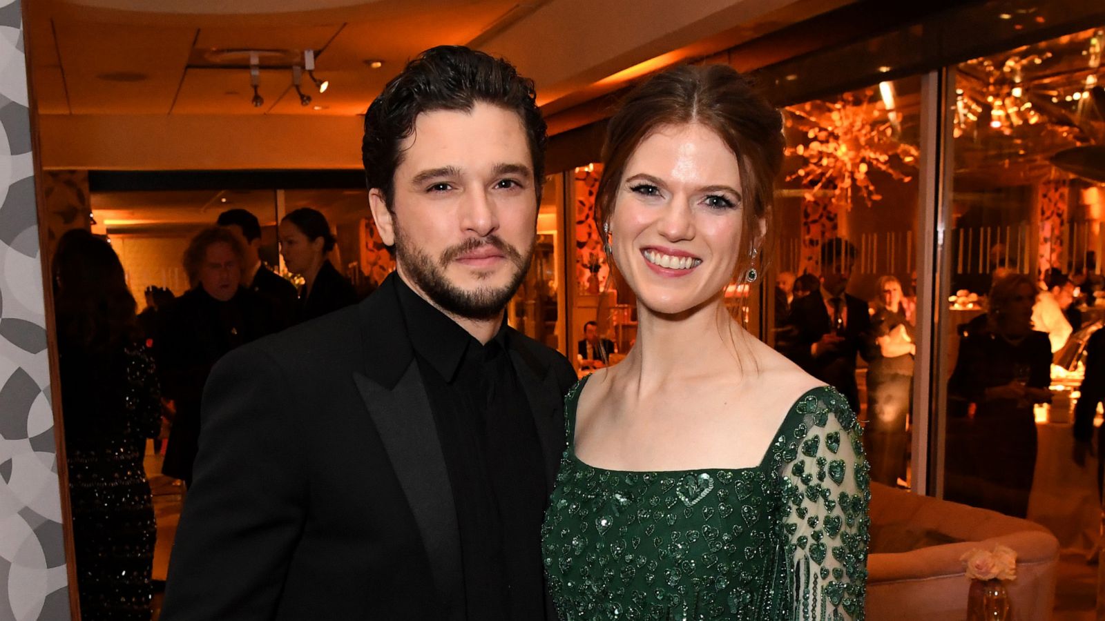 PHOTO: In this Jan. 5, 2020, file photo, Kit Harington and Rose Leslie attend HBO's Official 2020 Golden Globe Awards After Party in Los Angeles.