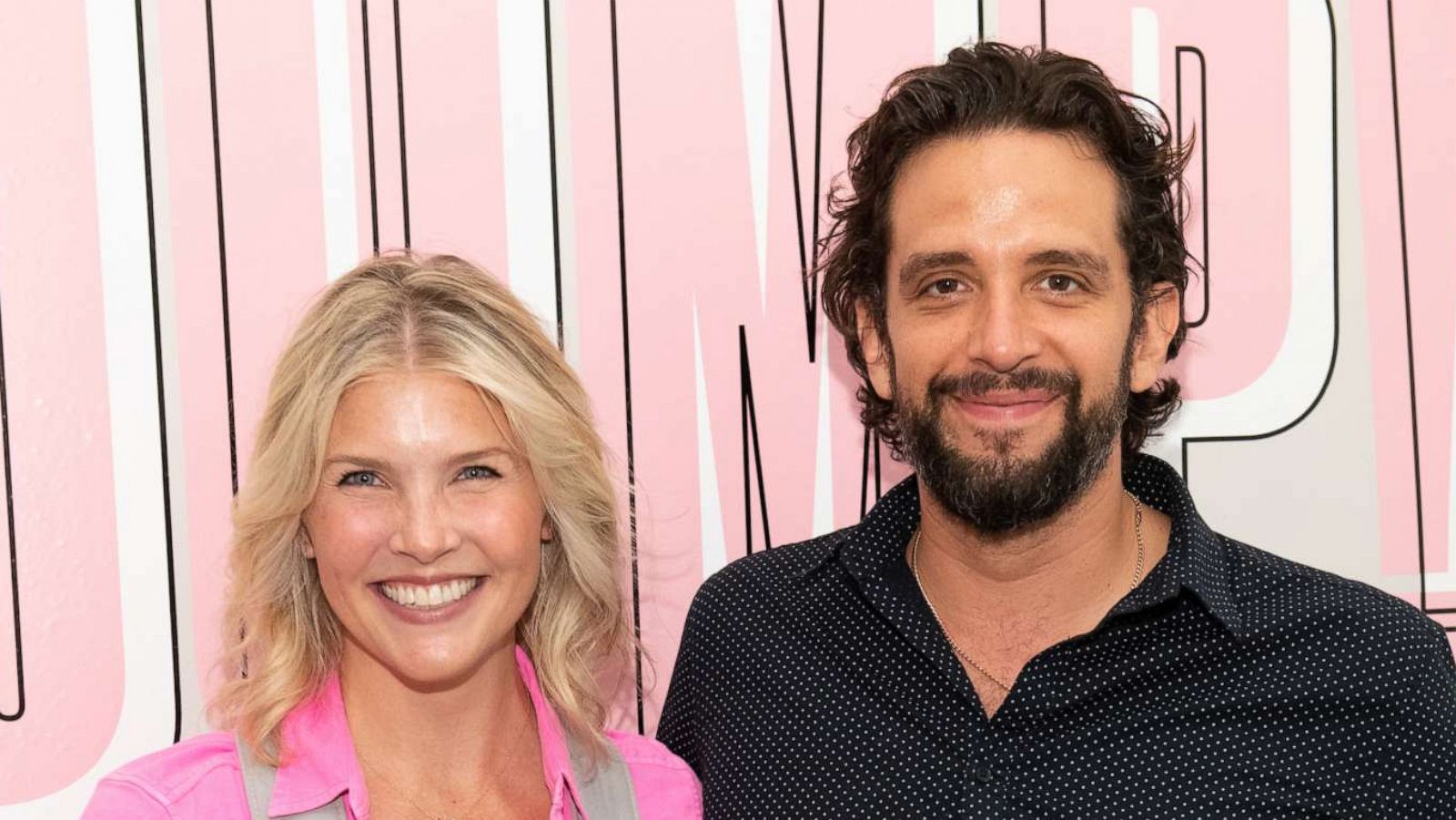 PHOTO: Amanda Kloots and Nick Cordero attend the Beyond Yoga x Amanda Kloots Collaboration Launch Event, Aug. 27, 2019 in New York City.