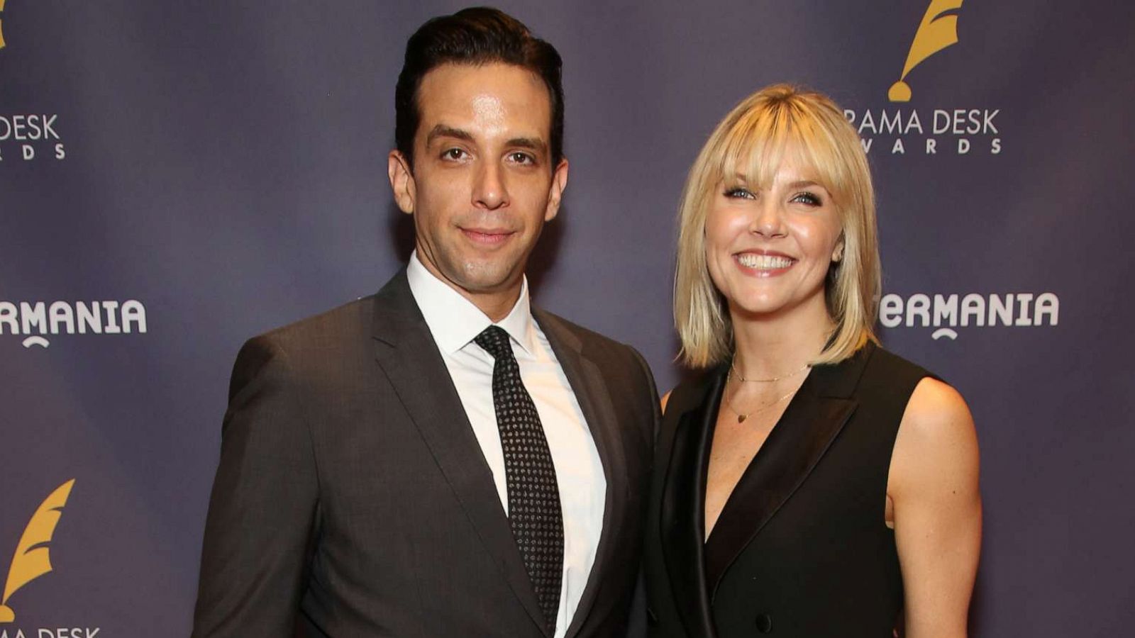 PHOTO:Nick Cordero and Amanda Kloots attend the 2017 Drama Desk Awards at Town Hall on June 4, 2017 in New York City.