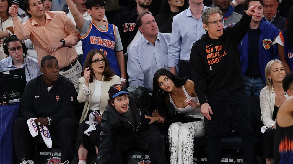 PHOTO: Game Five of the Eastern Conference First Round NBA Playoffs between the New York Knicks and the Atlanta Hawks at Madison Square Garden on April 28, 2026 in New York City.