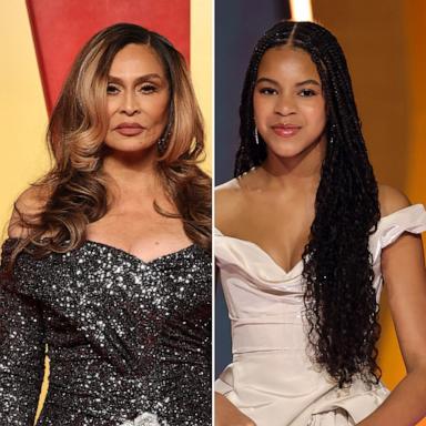 PHOTO: Tina Knowles, left, and Blue Ivy Carter.