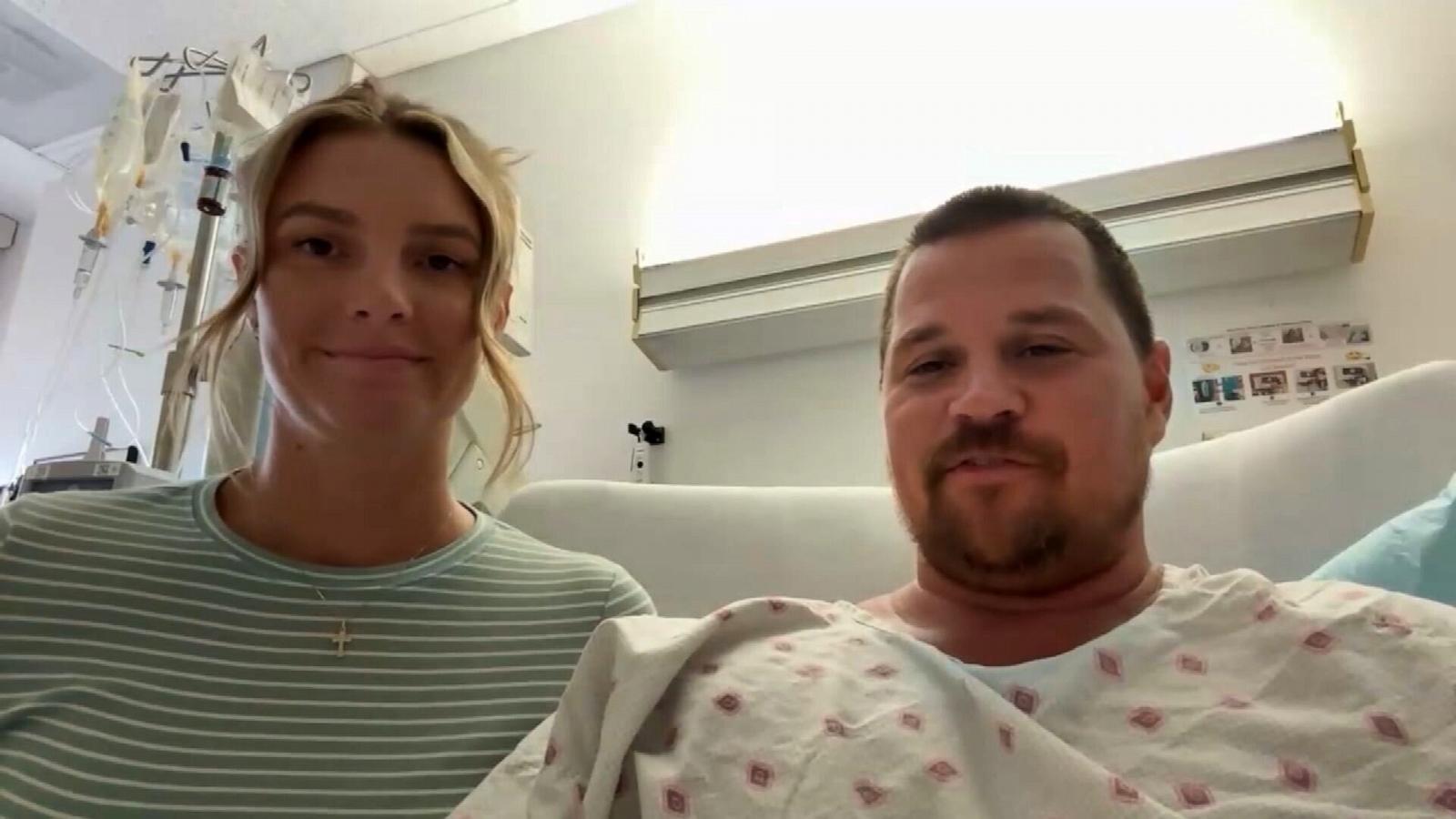 PHOTO: Koa Smith spoke to ABC News after he was bitten by a shark in the waters off the south shore of Oahu.