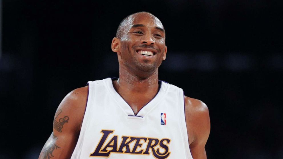 PHOTO: Kobe Bryant #24 of the Los Angeles Laker smiles while backpedaling on defense against the Minnesota Timberwolves at Staples Center on December 14, 2008 in Los Angeles, California.