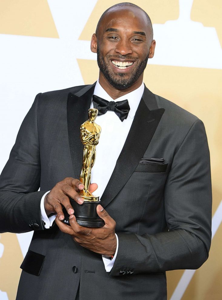 PHOTO: Kobe Bryant poses at the 90th Annual Academy Awards, March 4, 2018, in Hollywood, Calif.  