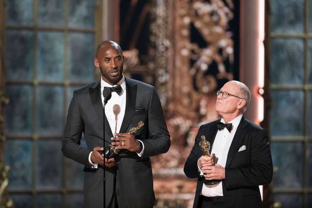 PHOTO:Kobe Bryant and Glen Keane at The 90th Oscars, March, 4, 2018, in Hollywood, Calif. 