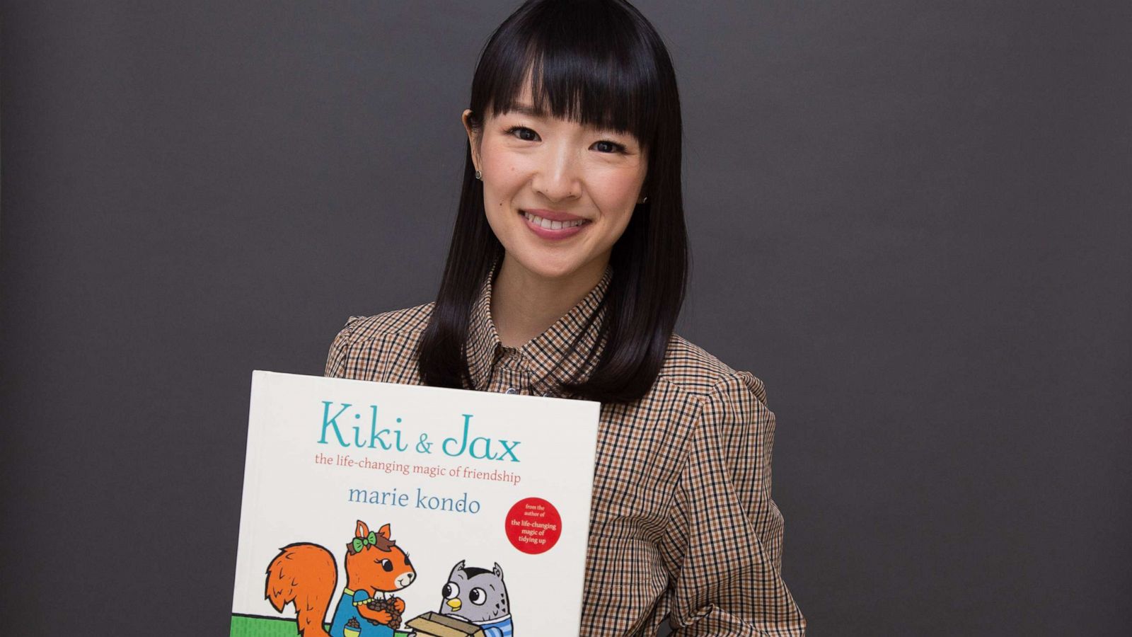 PHOTO: Marie Kondo poses for a portrait to promote her children's book "Kiki & Jax: The Life-Changing Magic of Friendship," Nov. 4, 2019, in New York.