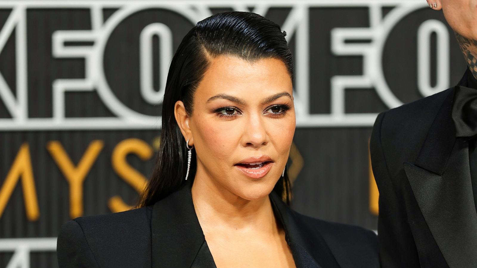 PHOTO: In this Jan. 15, 2024, file photo, Kourtney Kardashian attends the 75th Primetime Emmy Awards in Los Angeles.