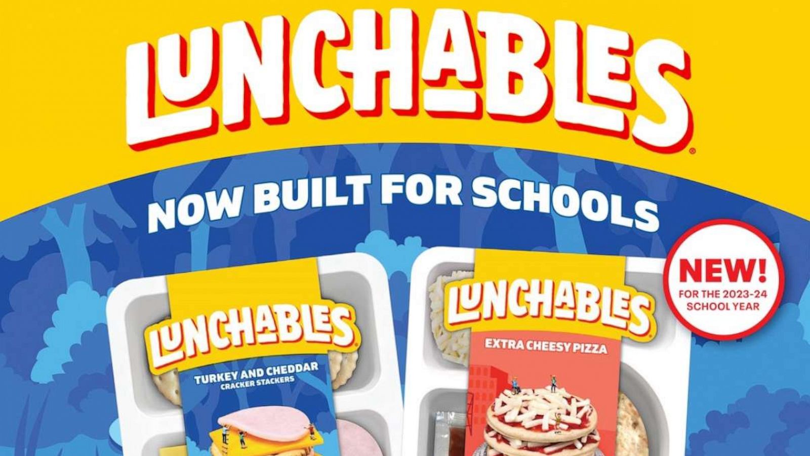 PHOTO: Two Lunchables will be available through the National School Lunch Program for the 2023-2024 school year.