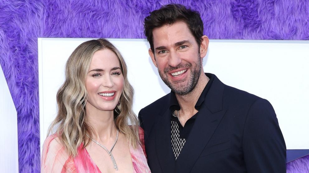 PHOTO: Emily Blunt and John Krasinski attend Paramount's "If" New York premiere at SVA Theater on May 13, 2024 in New York City.