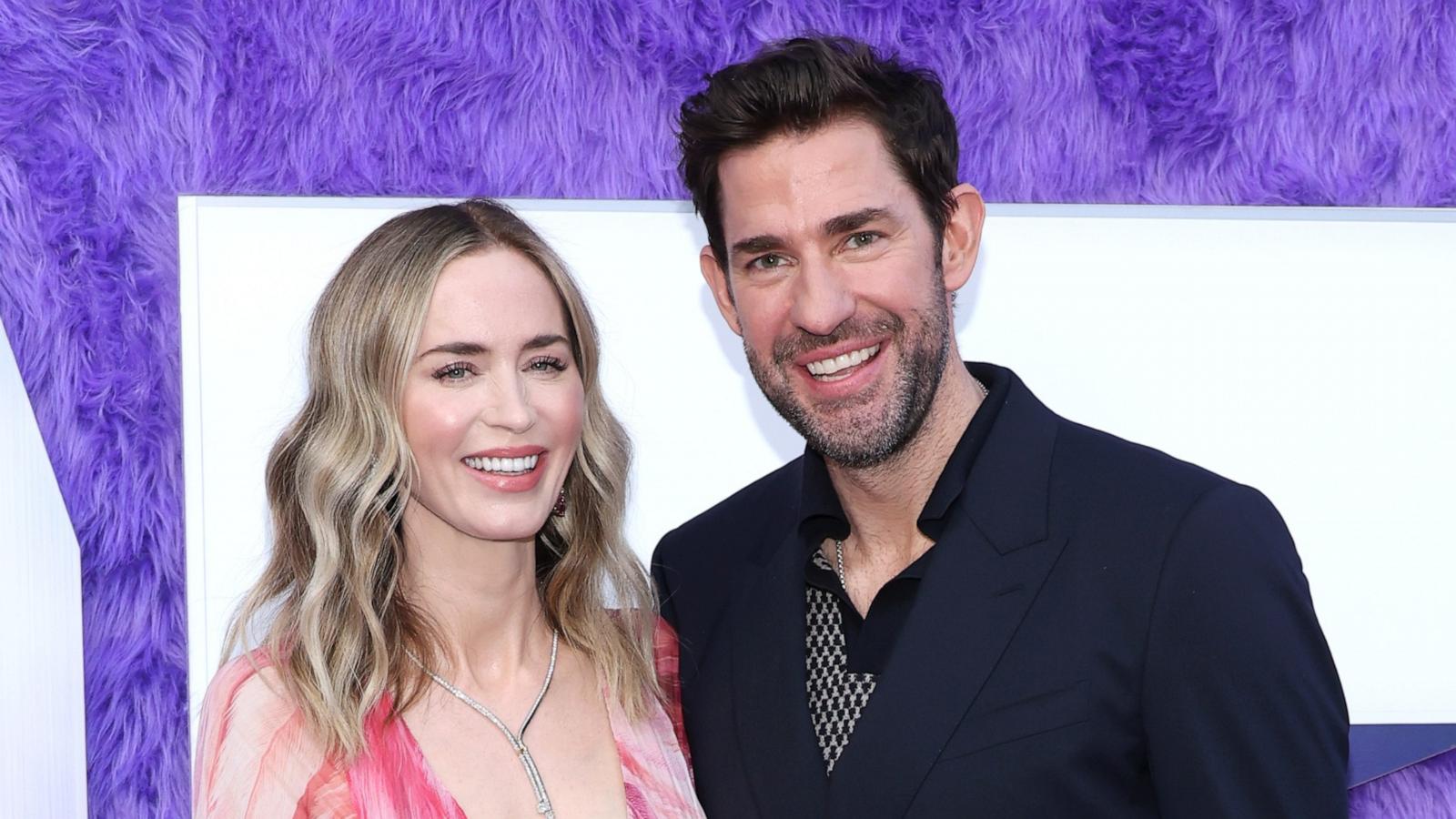 PHOTO: Emily Blunt and John Krasinski attend Paramount's "If" New York premiere at SVA Theater on May 13, 2024 in New York City.