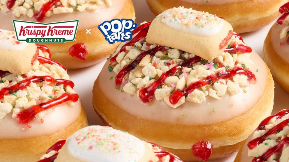 PHOTO: Krispy Kreme has teamed up with Pop-Tarts to launch the Krispy Kreme x Pop-Tarts Crazy Good Doughnuts Collection.