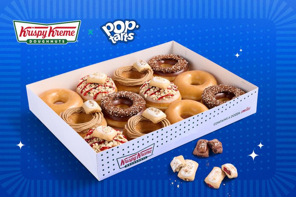 PHOTO: Krispy Kreme has teamed up with Pop-Tarts to launch the Krispy Kreme x Pop-Tarts Crazy Good Doughnuts Collection.