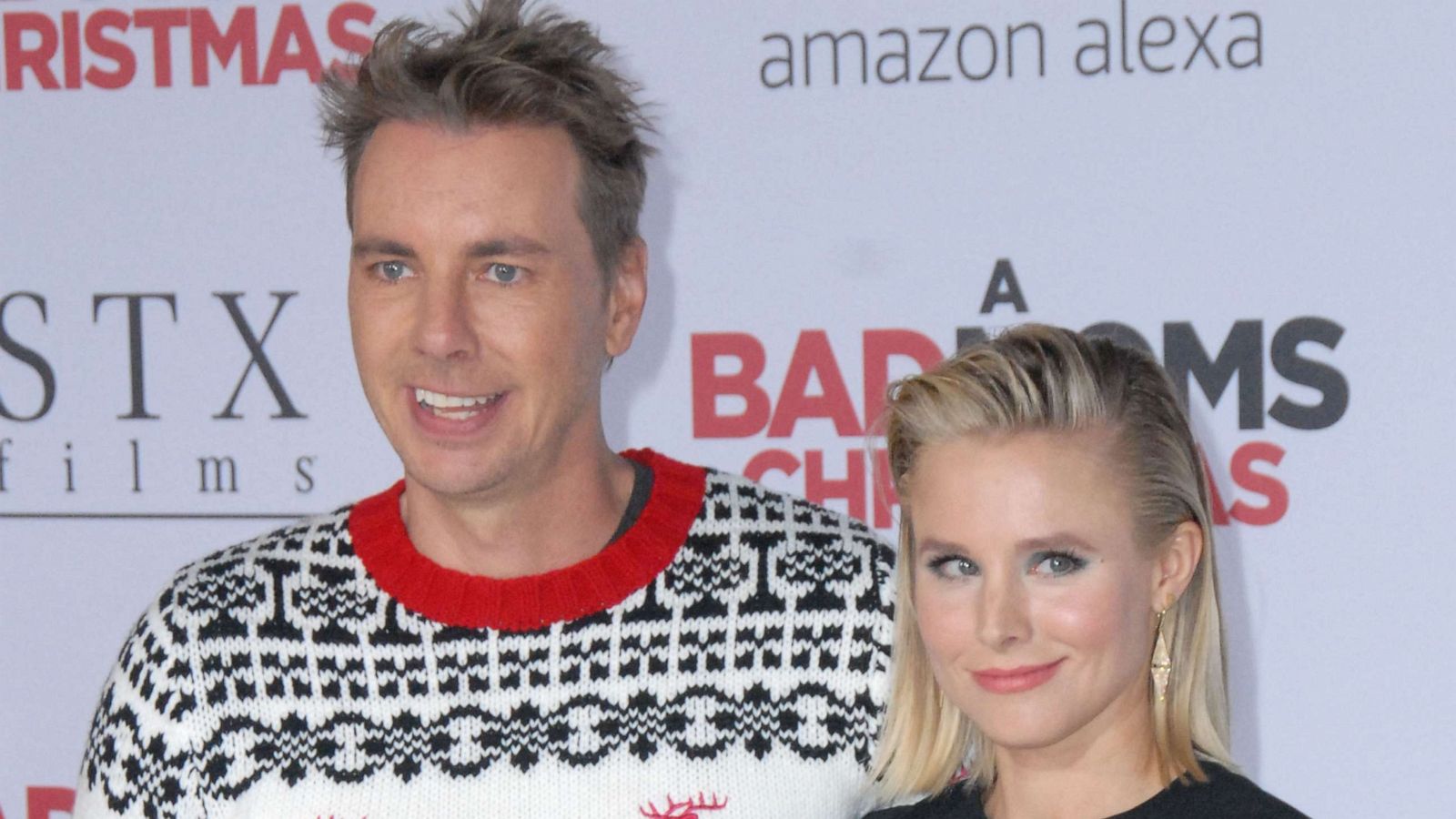 PHOTO: Dax Shepard and Kristen Bell attend the premiere of "A Bad Mom's Christmas" on Oct. 30, 2017 in Westwood, Calif.