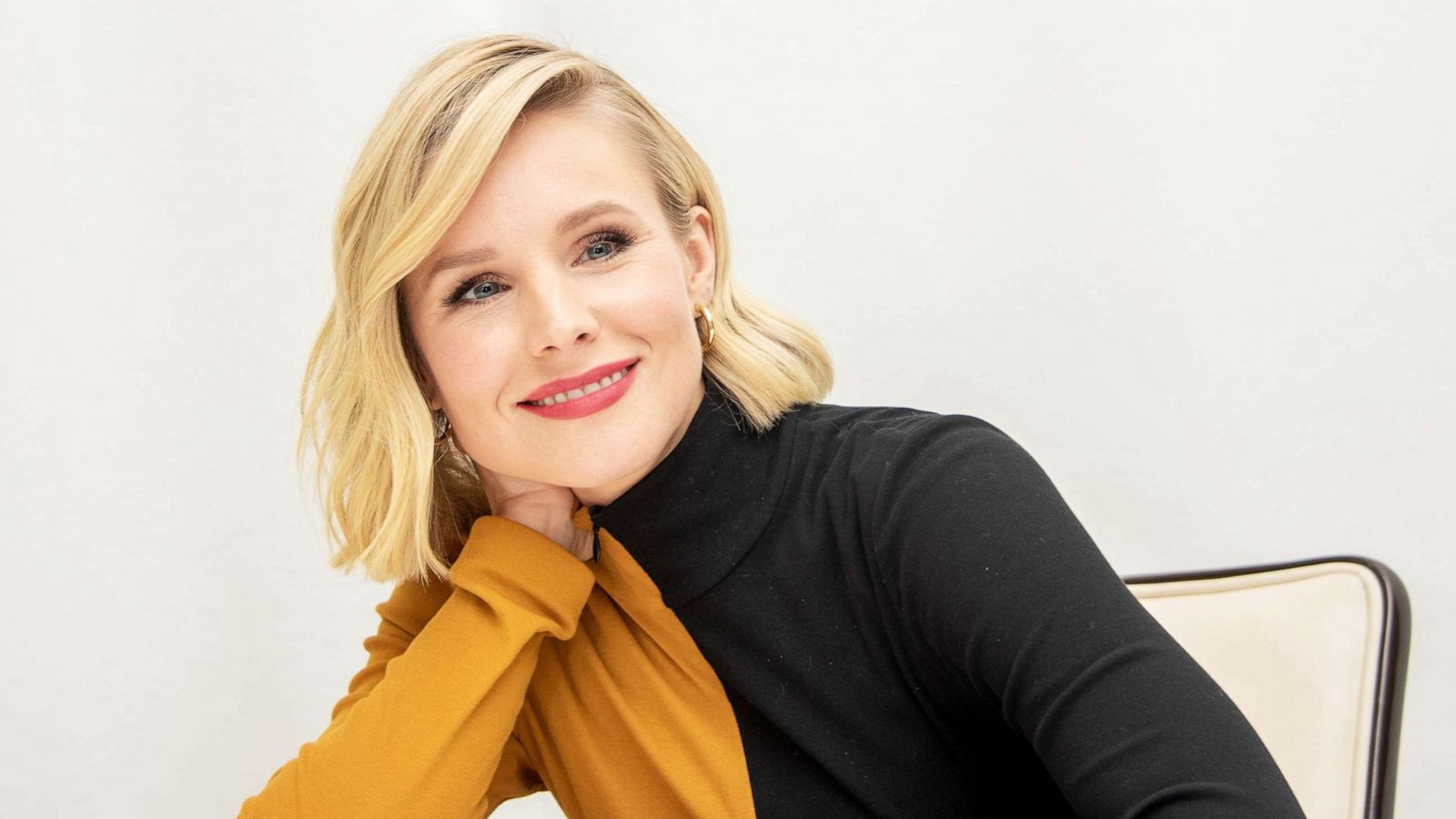 PHOTO: Kristen Bell speaks during a press conference in Beverly Hills, Calif., Oct. 16, 2019.