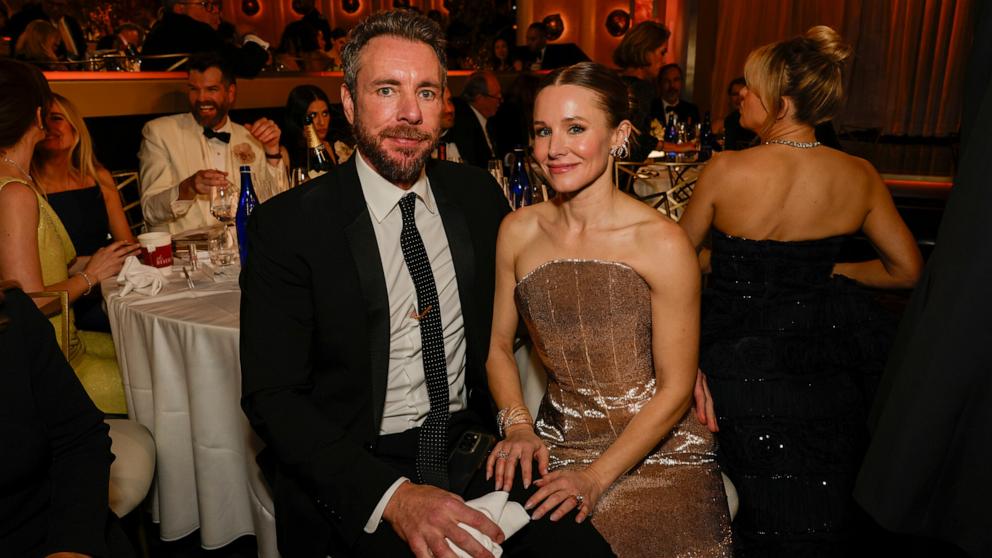 PHOTO: Dax Shepard and Kristen Bell attend the 82nd Annual Golden Globe Awards, Jan. 5, 2025, in Beverly Hills, Calif.