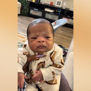 PHOTO: Kristen Williams shared her newborn son Kyrie’s "hilarious" faces in a viral Instagram post.