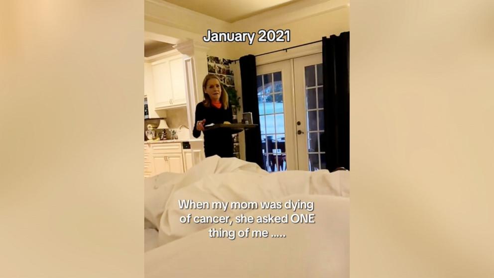 PHOTO: Kristi Johnson shared a viral TikTok video about how her late mom Rebecca Creager Deatherage asked her to have surgery so she could take care of her, even though she was in hospice.