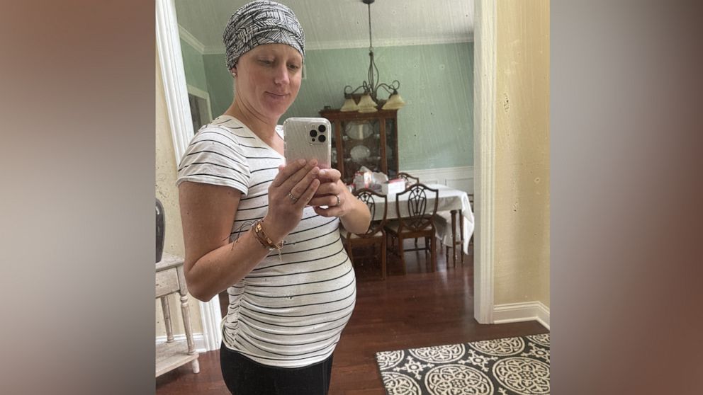 PHOTO: Christine Kump, 34, was eight weeks pregnant when she was diagnosed with breast cancer.