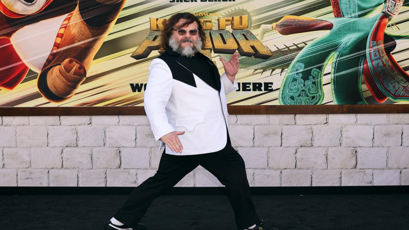 PHOTO: Jack Black attends the premiere of Universal Pictures' "Kung Fu Panda 4" at AMC The Grove 14 on March 03, 2024 in Los Angeles, California.