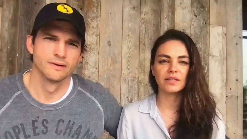 PHOTO: Ashton Kutcher and Mila Kunis appear in a video posted to Instagram, March 4, 2022.
