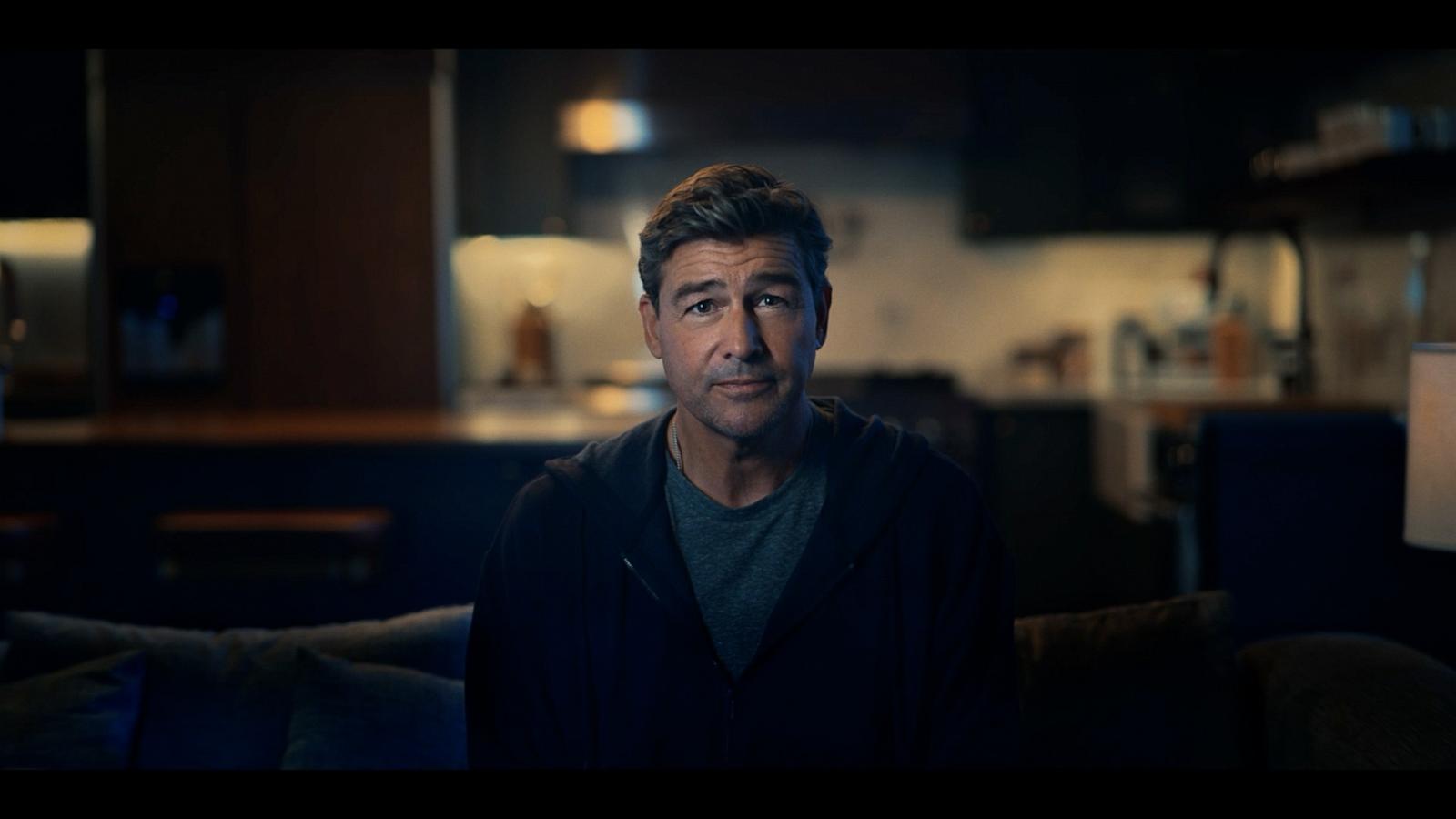 PHOTO: Kyle Chandlers appears in this still from United commercial ahead of Super Bowl LVIII.