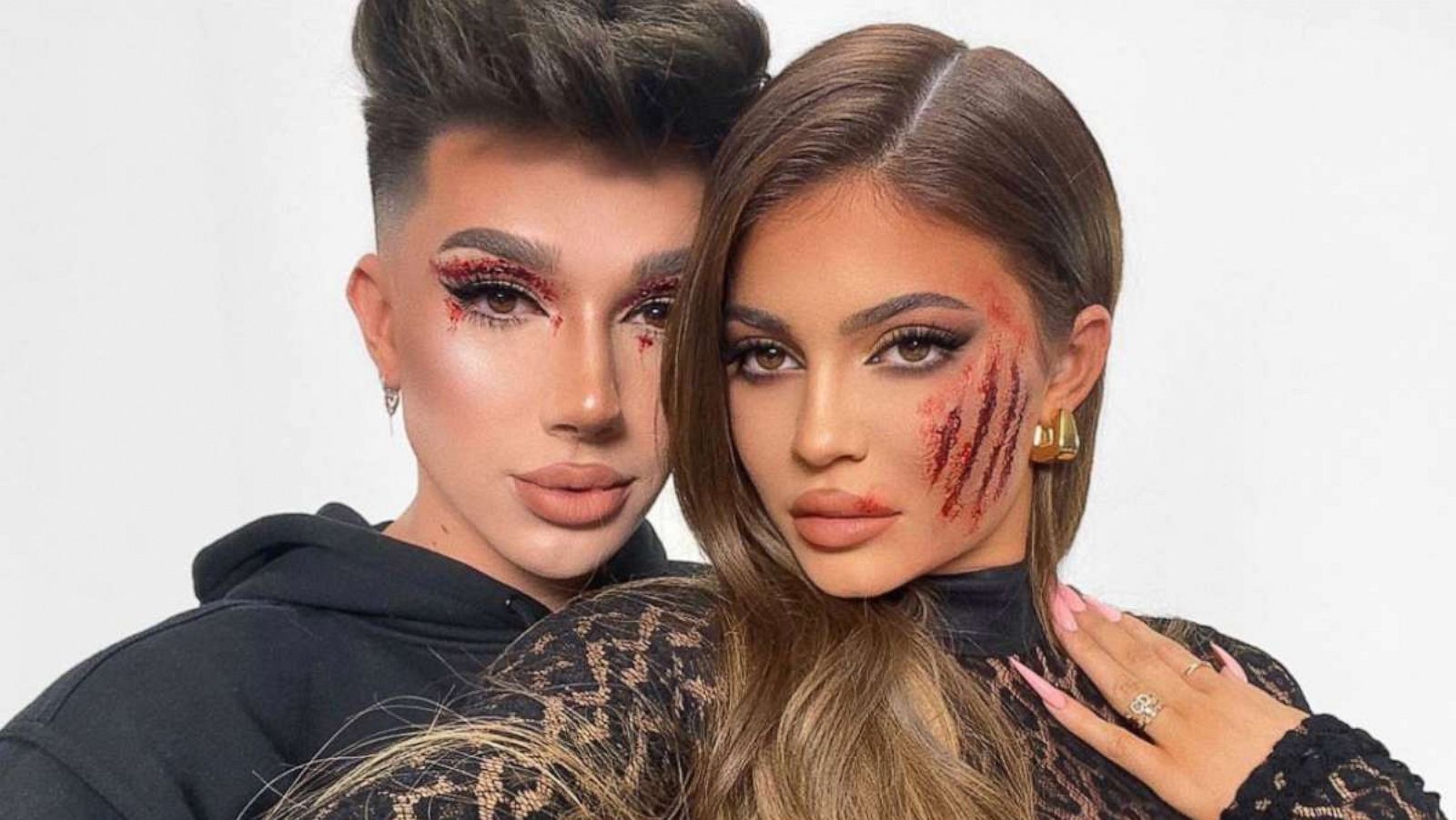 James Charles does Kylie Jenner's Halloween makeup - Good Morning America