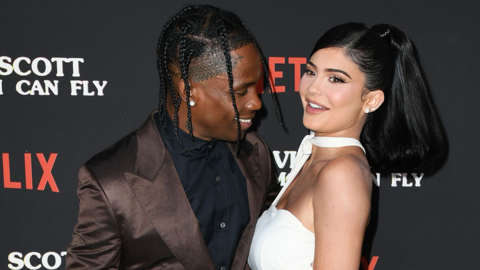 PHOTO: In this Aug. 27, 2019, file photo, Travis Scott and Kylie Jenner attend a premiere in Santa Monica, Calif.