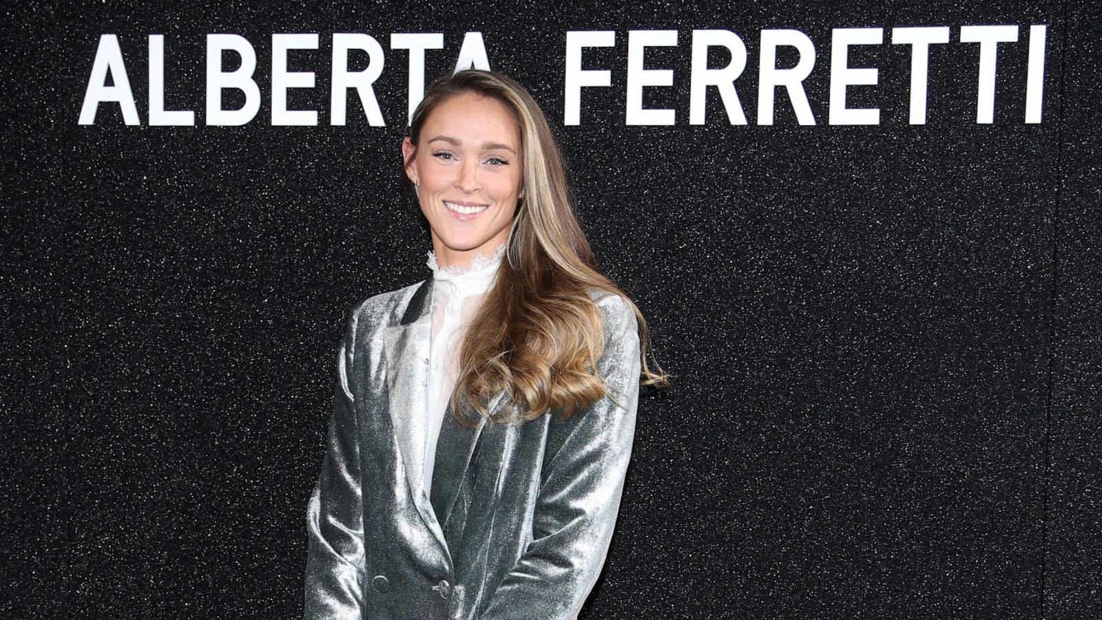 PHOTO: A guest attends the Alberta Ferretti fashion show during the Milan Fashion Week Womenswear Fall/Winter 2024-2025 on Feb. 21, 2024 in Milan.