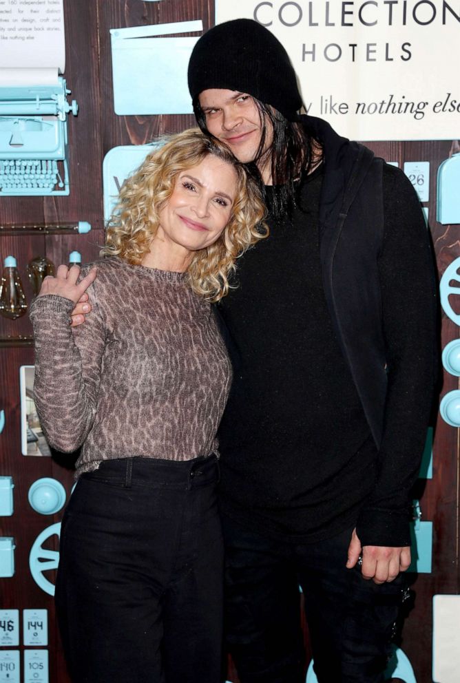 PHOTO: Kyra Sedgwick and actor/composer Travis Bacon attend a brunch celebrating "Girls Weekend" in Park City, Utah, Jan. 27, 2019.