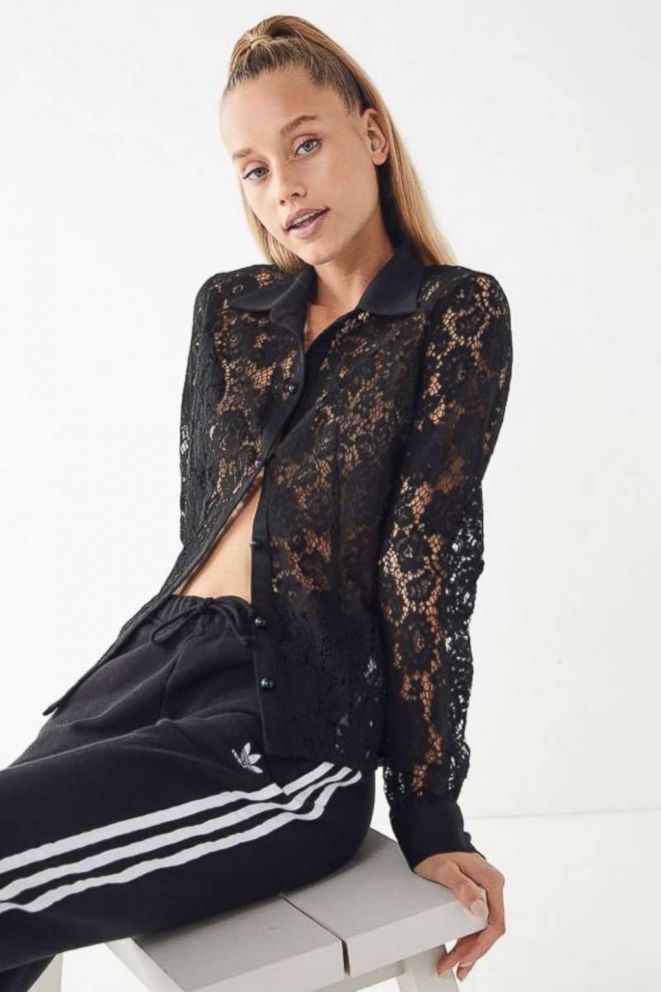 PHOTO: Urban Outfitters, Lace Button Down Shirt